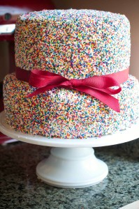 sprinkle on cake