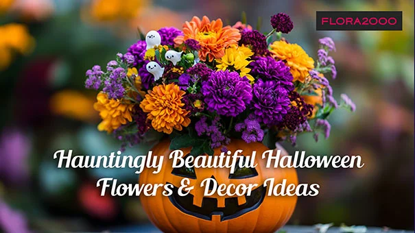 Hauntingly Beautiful Halloween Flowers & Decor Ideas